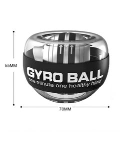 Cool Baby Style Auto Start Gyro Ball Wrist Strengthener – Portable Forearm Trainer and Grip Strengthener for Strength, Recovery and Stress Relief – Gyro Ball Wrist Strengthener for Fitness and Rehabilitation (Black)  - Image 4