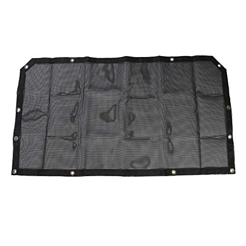 JeCar JL Sunshade Mesh Bikini Top Roof Sun Shade Exterior Accessories Compatible with Jeep Wrangler 2018-2023 JL JLU & 2020-2023 Gladiator JT, Black - Image 2