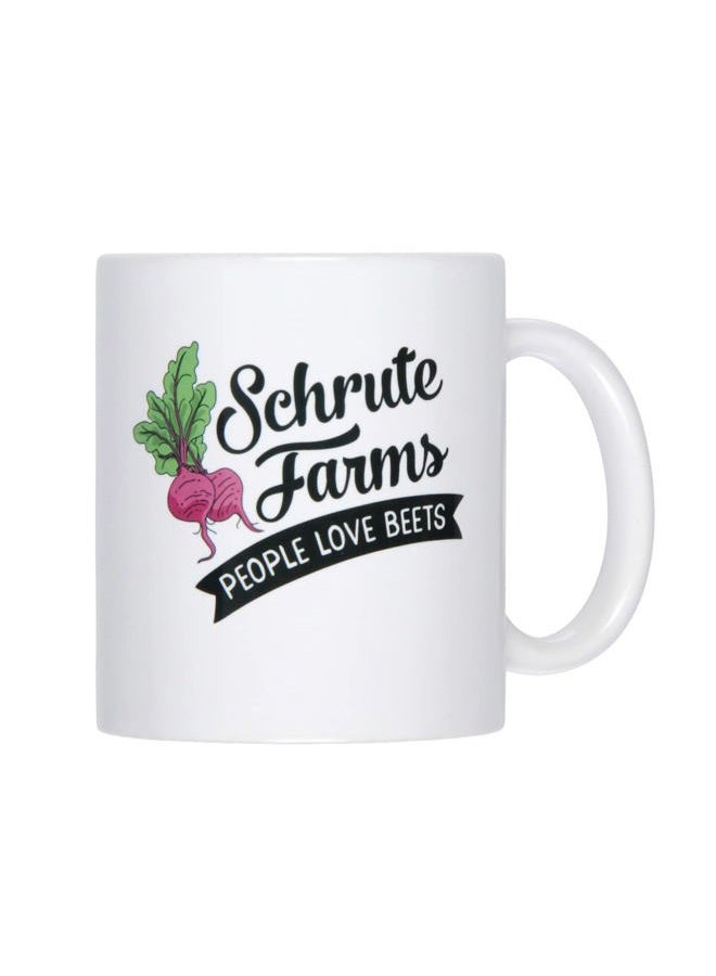 SURREAL The Office Schrute Farms People Love Beets Ceramic Coffee Mug 11 Oz Beverage Cup - Image 1