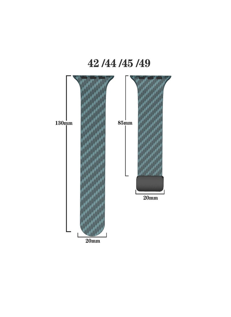 X-level - Bands Compatible with Apple Watch 42mm 44mm 45mm 49mm Series 9/8/7/SE/6/5/4/3/2/1 IWatch Ultra/Ultra 2/ Silicone Strap With Magnetic folding Buckle, Quick Release Silicone Straps for Women Men - Image 1