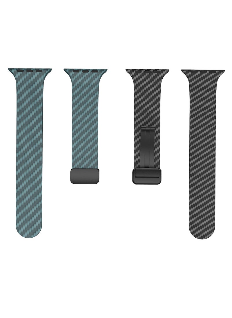 X-level - Bands Compatible with Apple Watch 42mm 44mm 45mm 49mm Series 9/8/7/SE/6/5/4/3/2/1 IWatch Ultra/Ultra 2/ Silicone Strap With Magnetic folding Buckle, Quick Release Silicone Straps for Women Men - Image 1