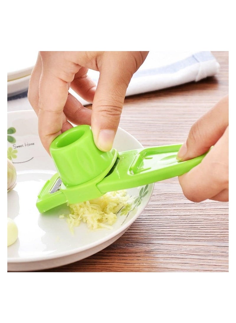 Generic - 1 pcs multifunctional Ginger Garlic Grinding tool, Household Kitchen Accessory Garlic Cutter Ginger Chopper Kitchen Multifunction Grinder Manual Slicer with Hole for Fruit Vegetable Nuts Chopper - Image 1