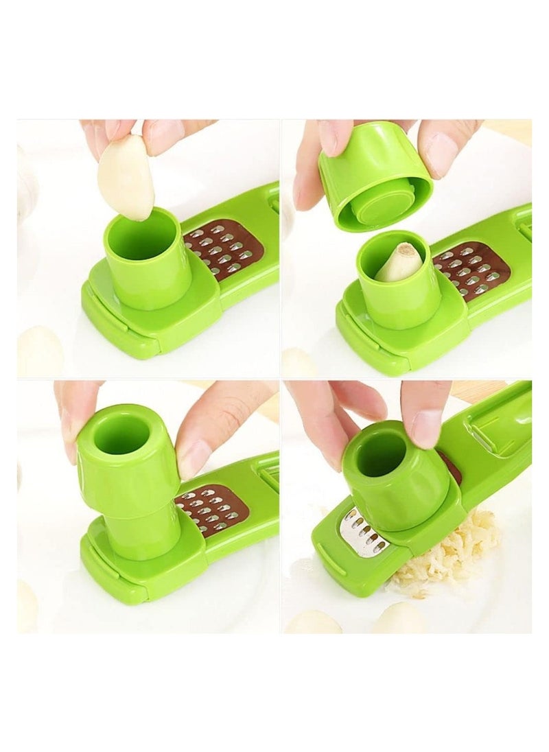 Generic - 1 pcs multifunctional Ginger Garlic Grinding tool, Household Kitchen Accessory Garlic Cutter Ginger Chopper Kitchen Multifunction Grinder Manual Slicer with Hole for Fruit Vegetable Nuts Chopper - Image 1
