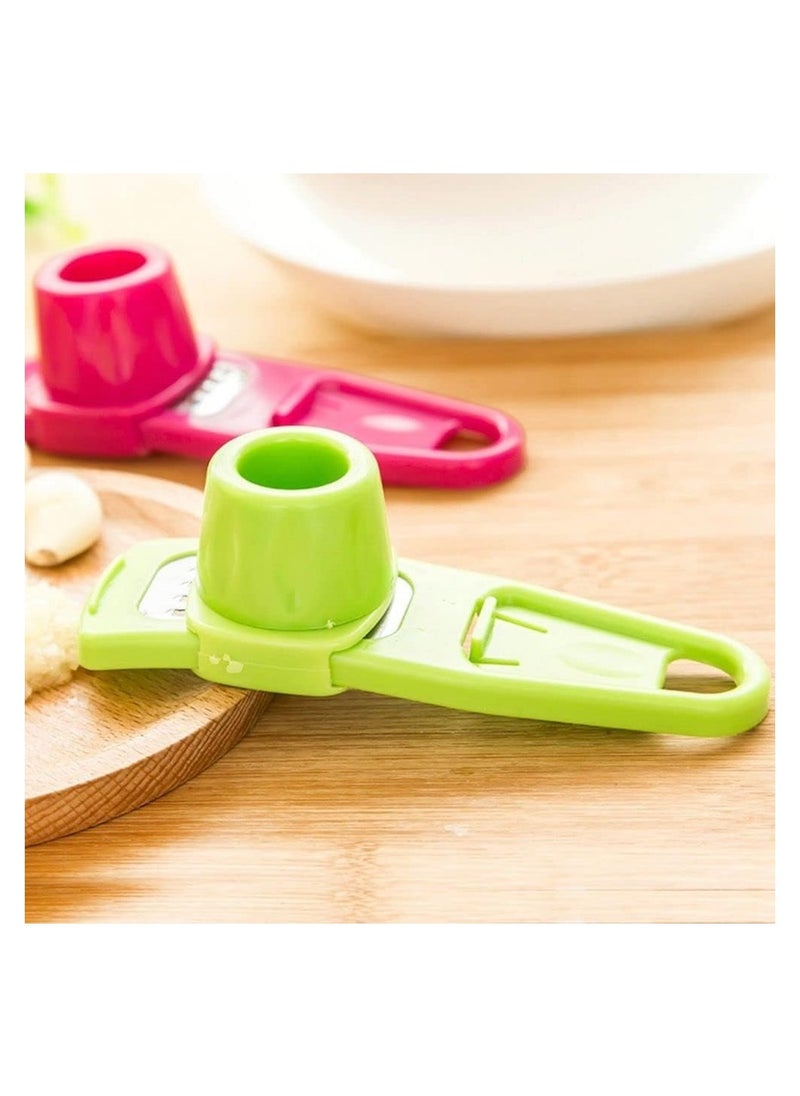 Generic - 1 pcs multifunctional Ginger Garlic Grinding tool, Household Kitchen Accessory Garlic Cutter Ginger Chopper Kitchen Multifunction Grinder Manual Slicer with Hole for Fruit Vegetable Nuts Chopper - Image 1