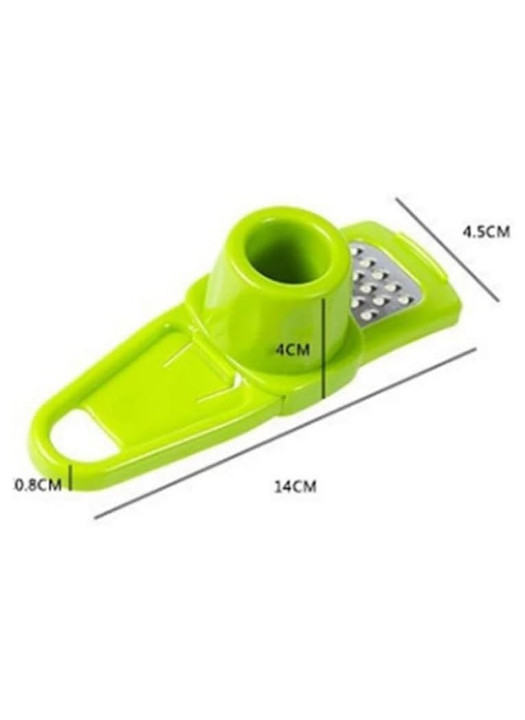 Generic - 1 pcs multifunctional Ginger Garlic Grinding tool, Household Kitchen Accessory Garlic Cutter Ginger Chopper Kitchen Multifunction Grinder Manual Slicer with Hole for Fruit Vegetable Nuts Chopper - Image 1
