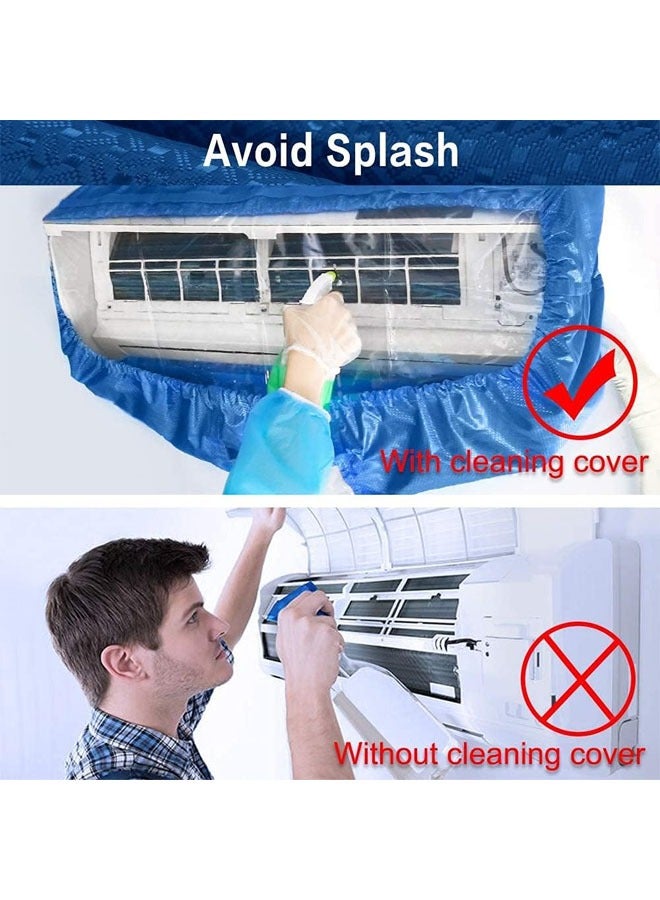 YelaJoy Air Conditioning Cleaning Waterproof Cover，Washing Wall Mounted Air Conditioner Cleaning Protective Dust Cover Clean Tool Tightening Belt for 2-3P - Image 5
