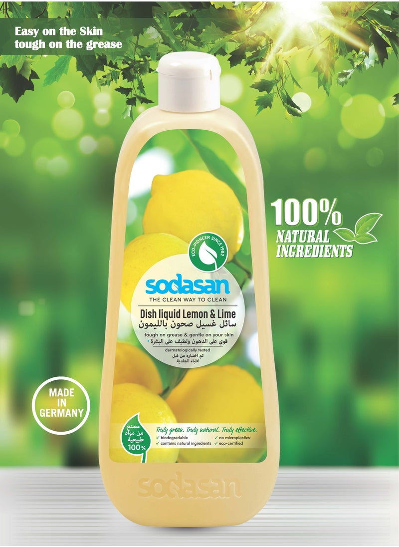 sodasan - 100% Natural Dish Liquid Lemon and Lime - Image 1