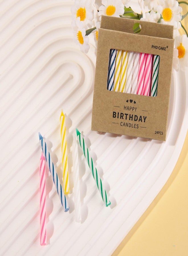 PHD CAKE 144-Count Multicolored Spiral Birthday Candle, Birthday Candles for Cake, Cupcake Candles, Party Celebration - Image 3