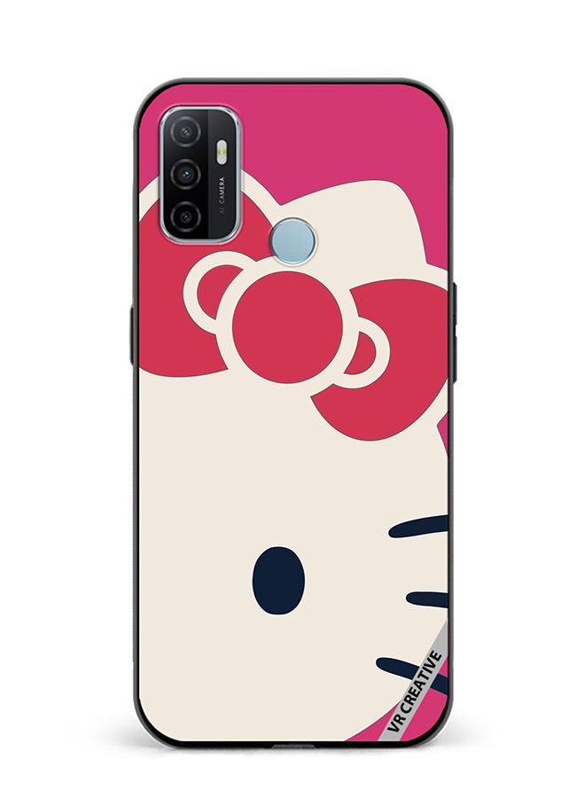 VR CREATIVE Protective Case Cover For Oppo A53 Kitty Design Multicolour - Image 1