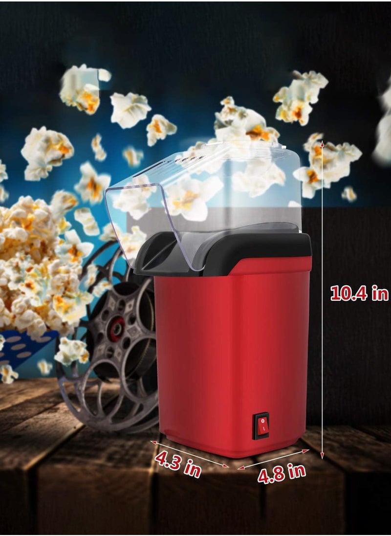 Hot Air Popcorn Maker 1200W, Quick To Complete Healthy Food In 2-3 Minutes Popcorn Machine ,Fast and Easy-to-Use Mini Popcorn Machine Red - pzsku/Z777EDDF25F3F9BE7B0B1Z/45/_/1740133230/7a714414-4ac5-4dda-aaee-2026b6af3857