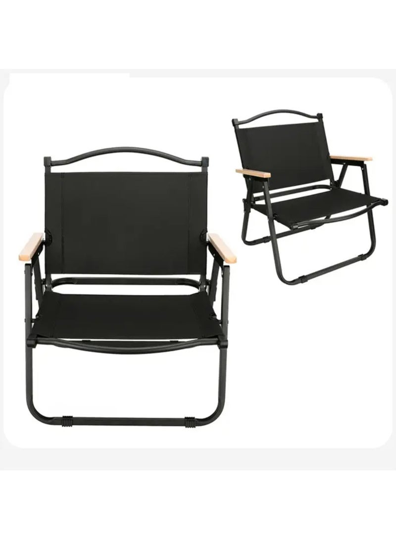 هورايزون كرسي تخييم خارجي قابل للطي ومقعد شواء محمول خفيف الوزن كرسي حديقة للتخييم والمشي لمسافات طويلة وصيد الأسماك والشاطئ والشواء والنزهات - Image 2