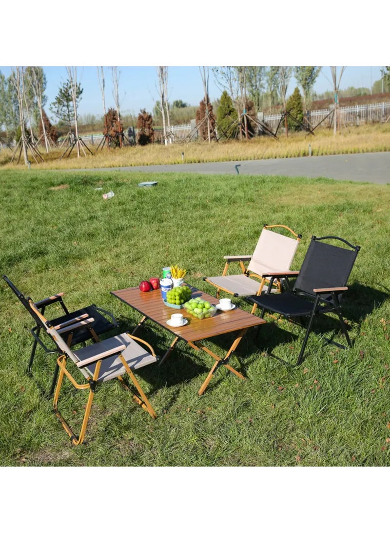 هورايزون كرسي تخييم خارجي قابل للطي ومقعد شواء محمول خفيف الوزن كرسي حديقة للتخييم والمشي لمسافات طويلة وصيد الأسماك والشاطئ والشواء والنزهات - Image 5