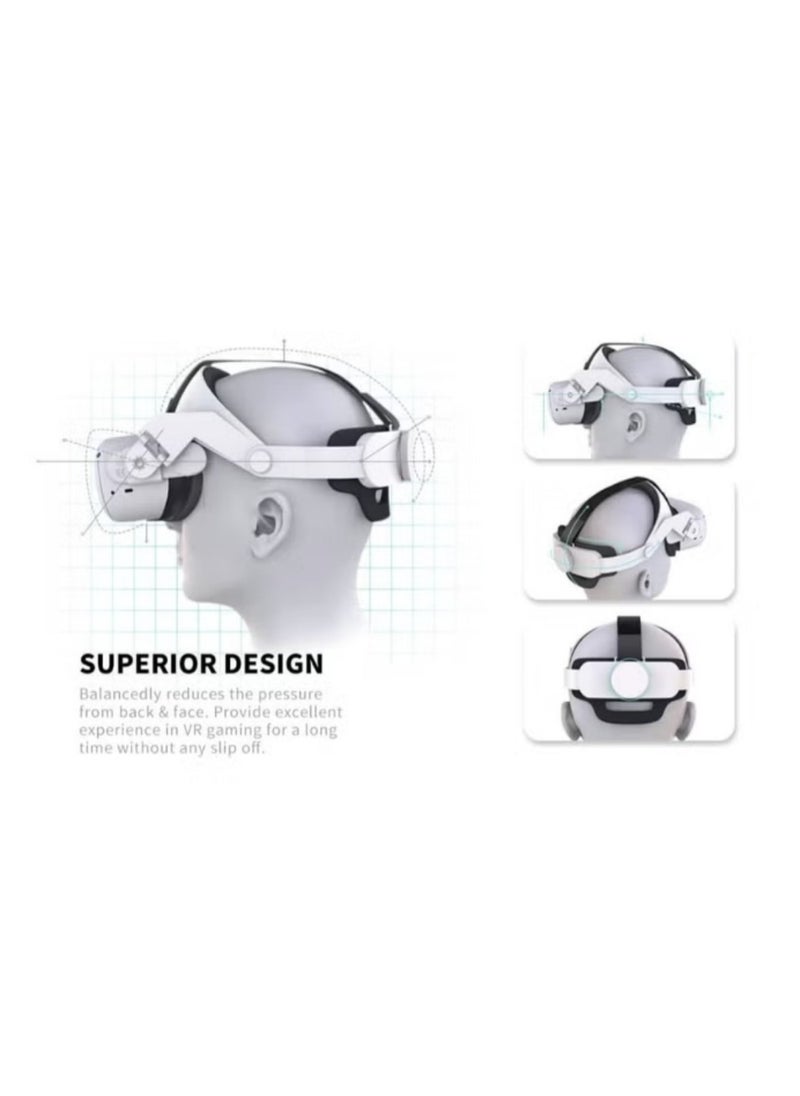 Generic - For Oculus Quest 2 Head Strap - B5-PRO Halo Strap for Oculus Quest 2 - Ideal Replacement for Oculus Quest 2 Elite Strap - Comfortable/Lightweight/Reduce Pressure - Image 1