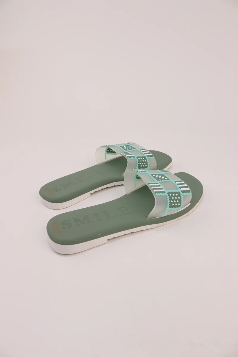 Viny GREEN VINY Women's Slide Slippers – Lightweight Comfort Slip-On Sandals, Soft Flat Slides for Home, Beach, Travel, Casual Daily Wear, Summer Fashion Slippers for Women | Best Price UAE