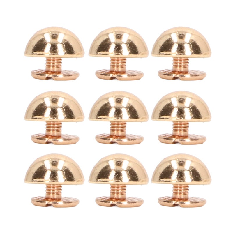 Gold Alloy Decorative Rivets Kit 100 Sets Round Head for Bags Shoes Clothing DIY Crafts - Image 3