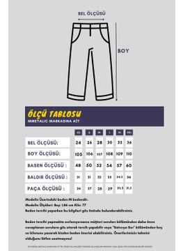 mmetalic Black-Navy Blue Women's Seasonal Loose Wide Comfortable Leg 2-Piece Sweatpants with Side Pockets  - Image 5