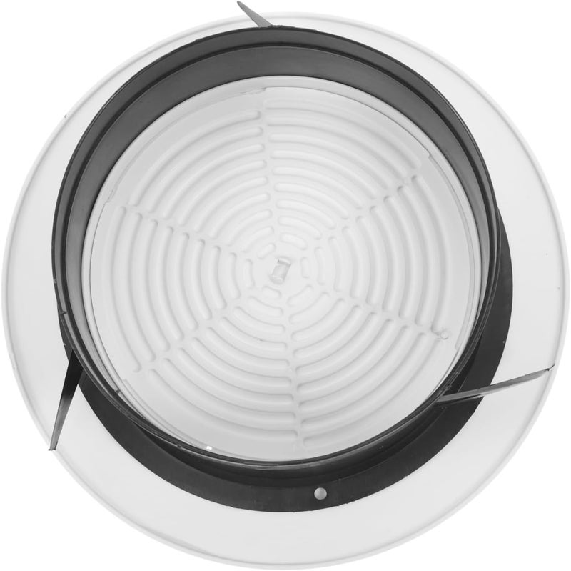POPETPOP Round Adjustable Louver Air Vent Cover Durable Abs Ventilation Grille for Ceiling and Wall for Bathroom Kitchen and Living Room Promotes Optimal Airflow and Fresh Indoor Air - Image 1
