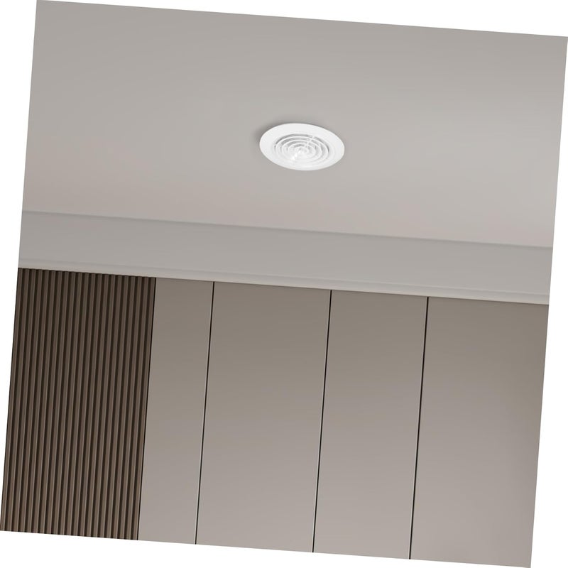 POPETPOP Round Adjustable Louver Air Vent Cover Durable Abs Ventilation Grille for Ceiling and Wall for Bathroom Kitchen and Living Room Promotes Optimal Airflow and Fresh Indoor Air - Image 5
