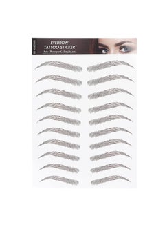 yuyte and Lifelike Eyebrow Sticker Professional Waterproof Eyebrow Sticker Women Eyebrow Transfer Sticker for Onetime UseBROWN08 