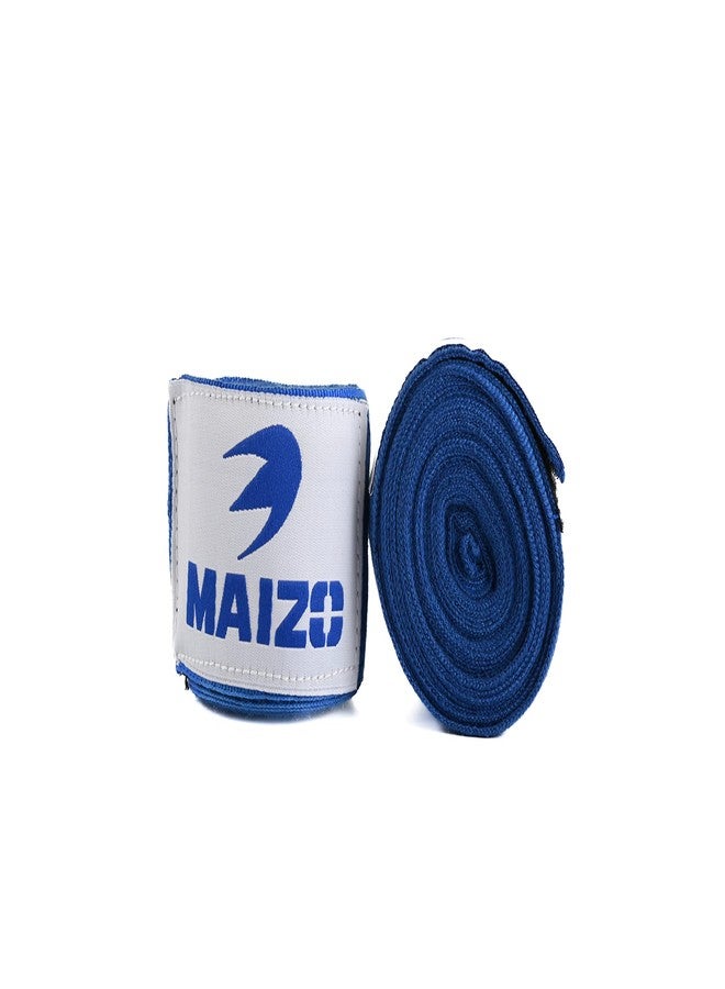 MAIZO ضمادة دعم اليد المرنة من مايزو، مثالية للتمارين الرياضية/الملاكمة واللكم، مناسبة لفنون القتال المختلطة، والملاكمة التايلاندية، وفنون الدفاع عن النفس، ودعم المعصم للبالغين (180، أزرق) - Image 3