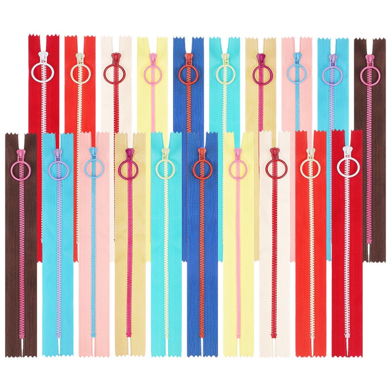 20pcs Zipper Assortment Small Zippers For Sewing Luggage Jacket Fasteners Repair Replacement For Bags And Purses 10 Colors - Image 1