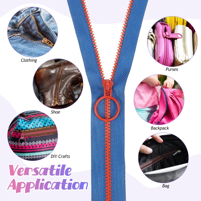 20pcs Zipper Assortment Small Zippers For Sewing Luggage Jacket Fasteners Repair Replacement For Bags And Purses 10 Colors - Image 5