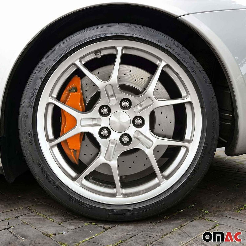 OMAC High Temperature Brake Caliper Paint System Kit, Heat Resistant Coating, Epoxy Paint Based System, Arizona Orange (Glossy) - Image 2