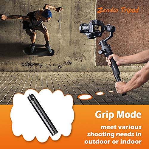 Zeadio Metal Mini Tripod, Desktop Tabletop Stand Tripod with 1/4 Inch Screw for Smooth 4, Crane Plus, Crane 2, Osmo Mobile, Ronin-S, Vimble 2, Gimbal Handle Grip Stabilizer and All Cameras - Image 4