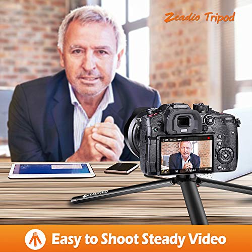 Zeadio Metal Mini Tripod, Desktop Tabletop Stand Tripod with 1/4 Inch Screw for Smooth 4, Crane Plus, Crane 2, Osmo Mobile, Ronin-S, Vimble 2, Gimbal Handle Grip Stabilizer and All Cameras - Image 3