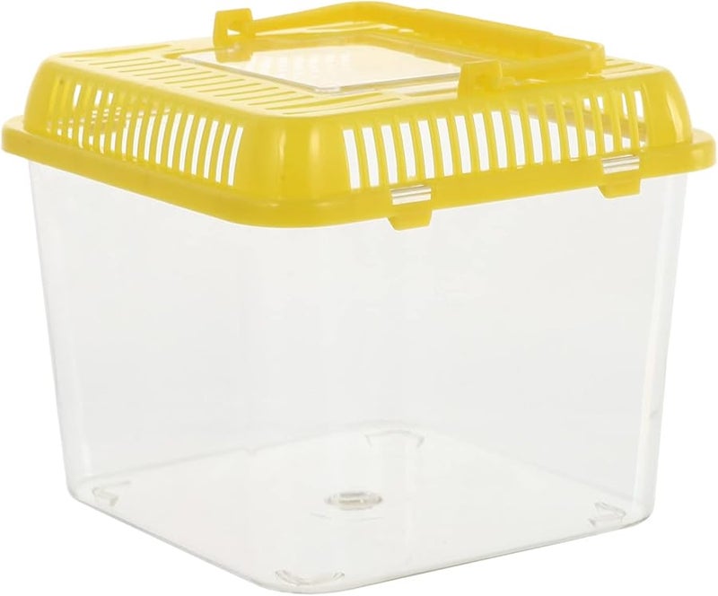 Tehaux حوض سلاحف محمول شفاف غطاء قابل للفك موطن الزواحف سهل التنظيف صندوق تربية جيد التهوية - Image 1