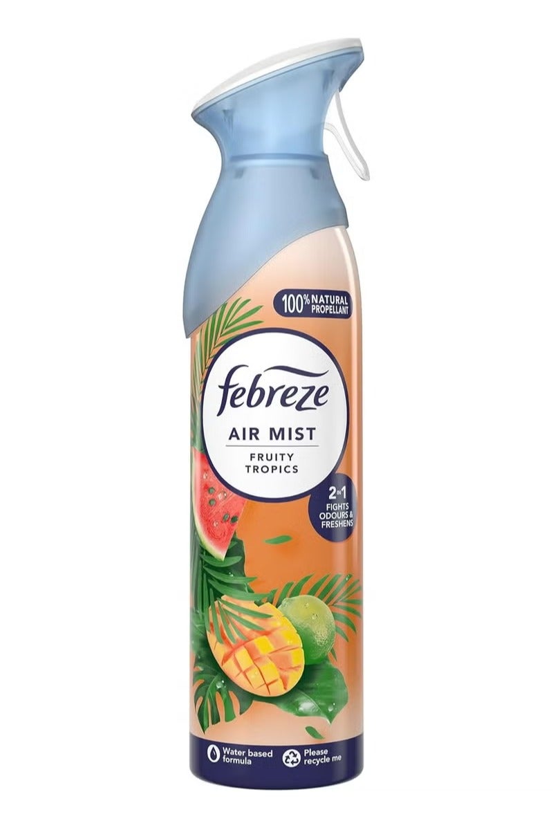 فبريز معطر جو برائحة الفواكه الإستوائية، 2 في 1 يقضي على الروائح وينعش الجو، 185مل - Image 1