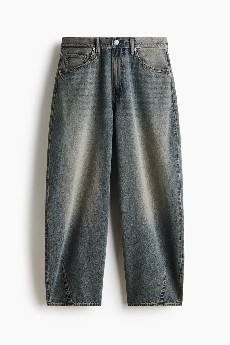 H&M  Baggy Barrel Jeans for Men | Best Price UAE