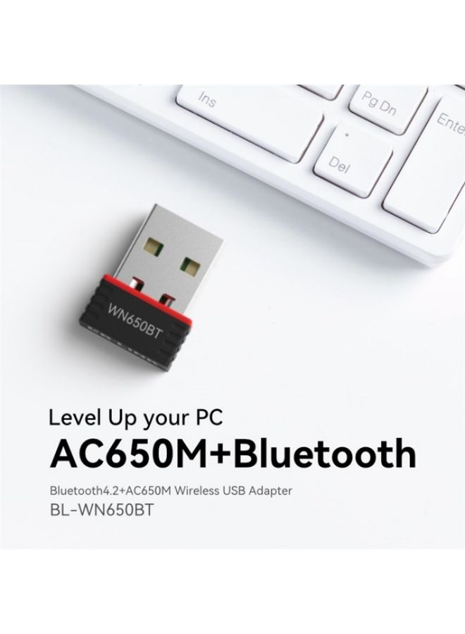 BURAQ LB-LINK BL-WN650BT 650M Dual Band Wireless Adapter Bluetooth WiFi 2-in-1 Network Card  - Image 3
