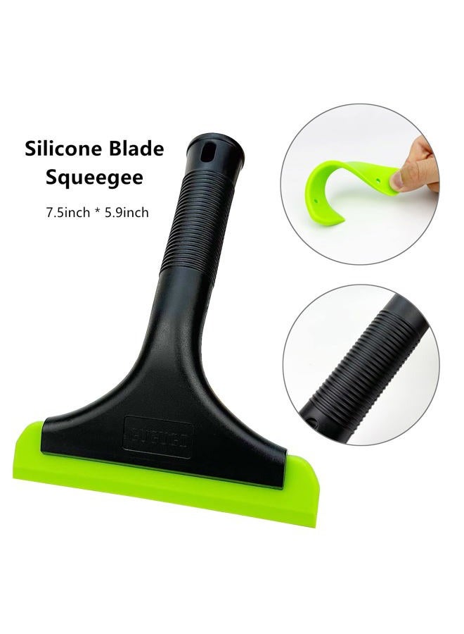 CARTINTS Install Window Film Tint Squeegee Kit, with 7.5in Long Silicone Squeegee, 4in Wrap Squeegee, Cutter & Blades, Micro Squeegee - Image 2