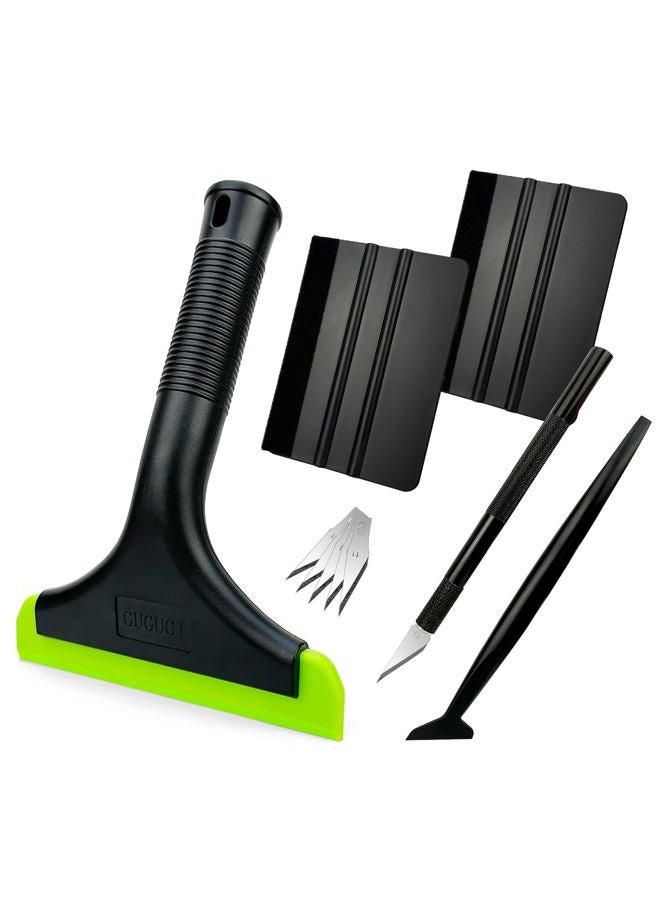 CARTINTS Install Window Film Tint Squeegee Kit, with 7.5in Long Silicone Squeegee, 4in Wrap Squeegee, Cutter & Blades, Micro Squeegee - Image 1
