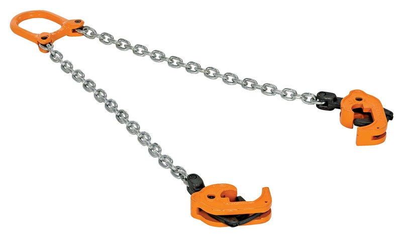 Vestil CDL-2000 Steel Chain Drum Lifter 2000 Capacity Orange/Silver - Image 1