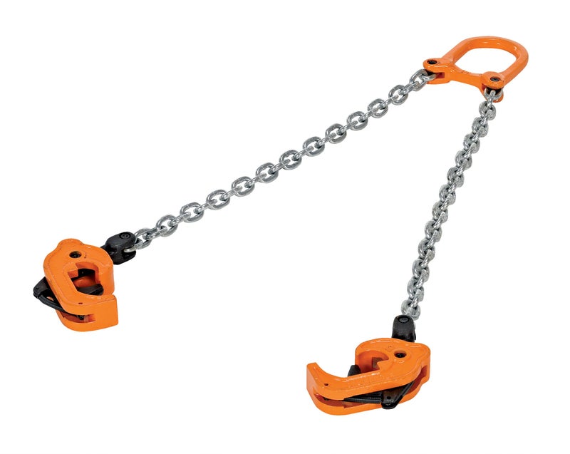 Vestil CDL-2000 Steel Chain Drum Lifter 2000 Capacity Orange/Silver - Image 2