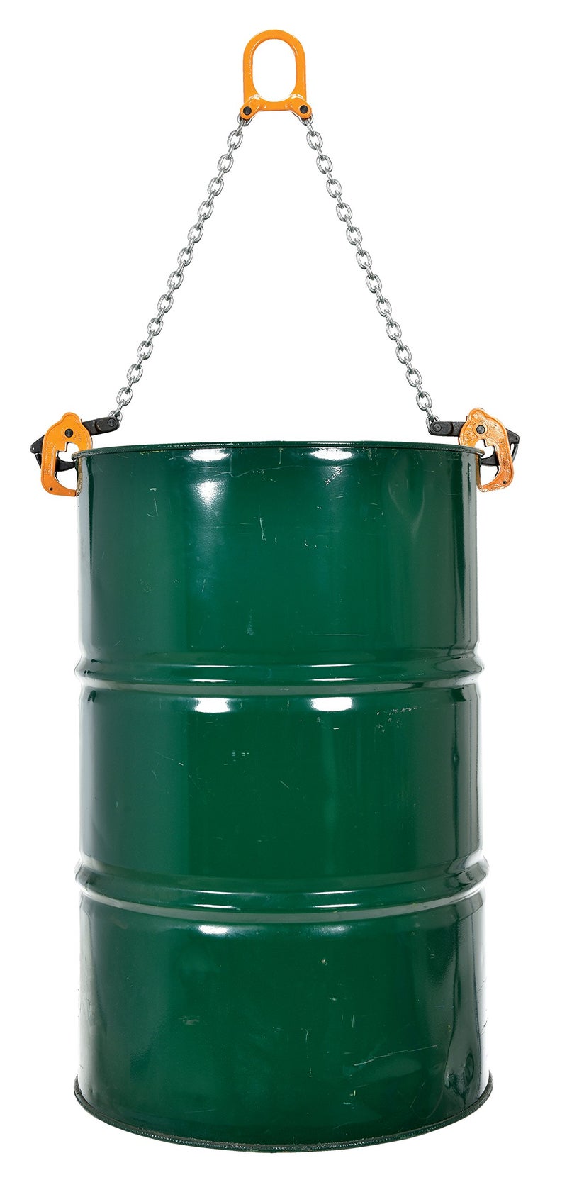 Vestil CDL-2000 Steel Chain Drum Lifter 2000 Capacity Orange/Silver - Image 5