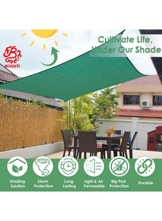 BENAVJI Green Shade Net, 50% UV Sun Protection, for Terrace, Garden, Green House, Balcony, & Gardening Multipurpose Agro Netting Size 5X16FT - Image 3