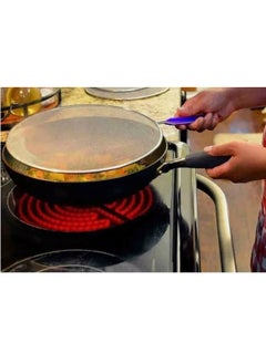Large screen Protector Splatter for Frying Pan - 11.4" - Top Nonstick Cover Protector for Stove - Multi Color