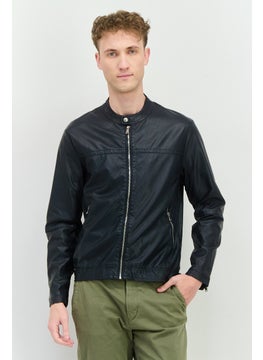 Sorbino Men Solid Motorcycle Jacket, Black  - Image 1