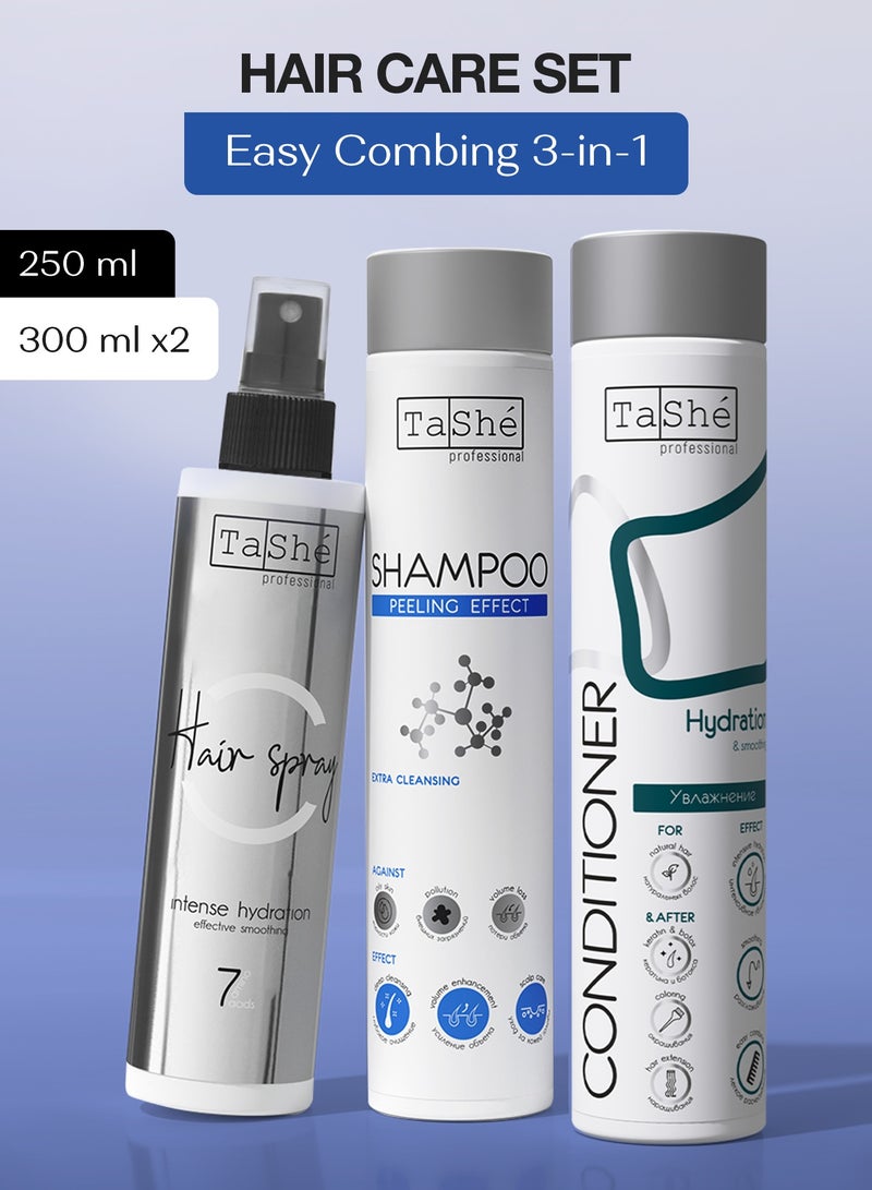 Tashe Hair Care Set – 3 in 1: Deep Cleansing, Conditioning & Thermal Protection  - Image 1