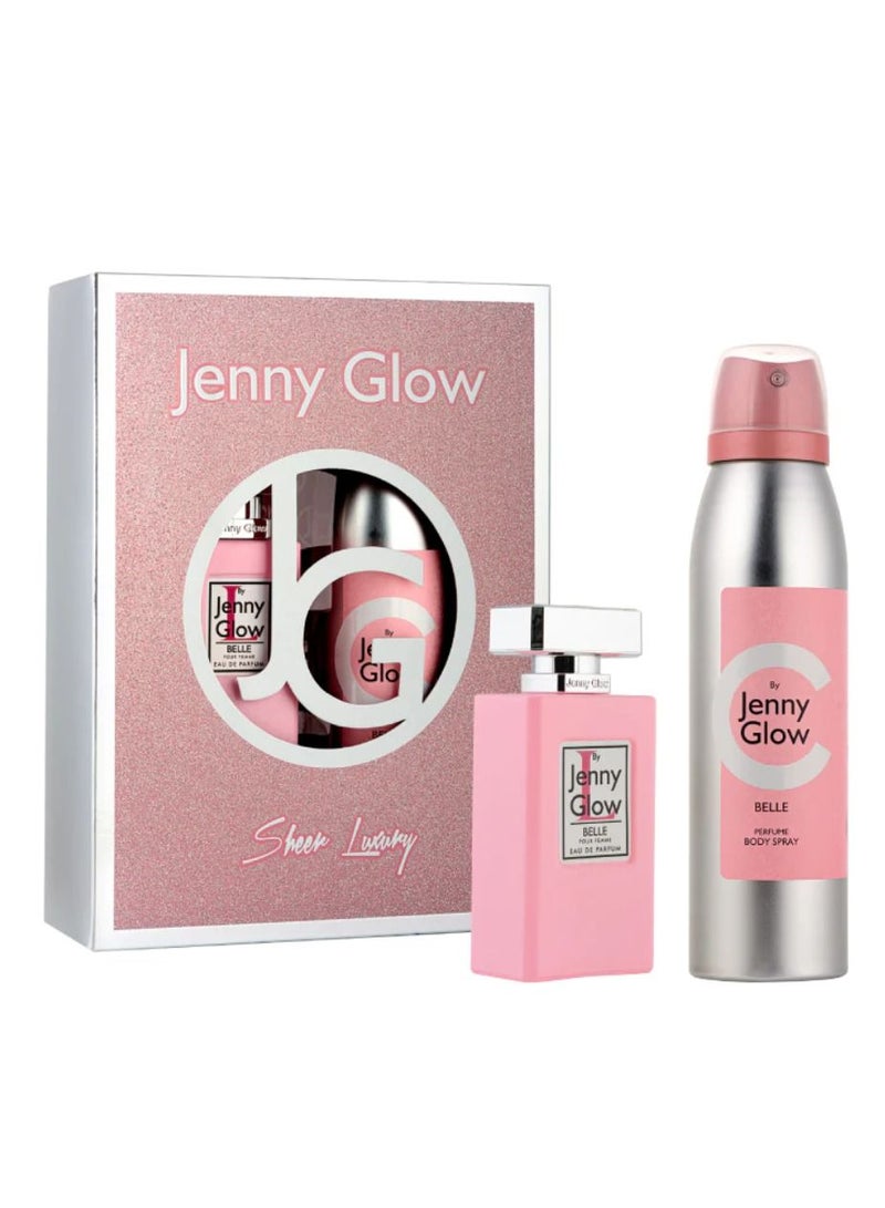 Jenny Glow Belle 2 Piece Gift Set 30ml Eau De Parfum + 150ml Body Spray