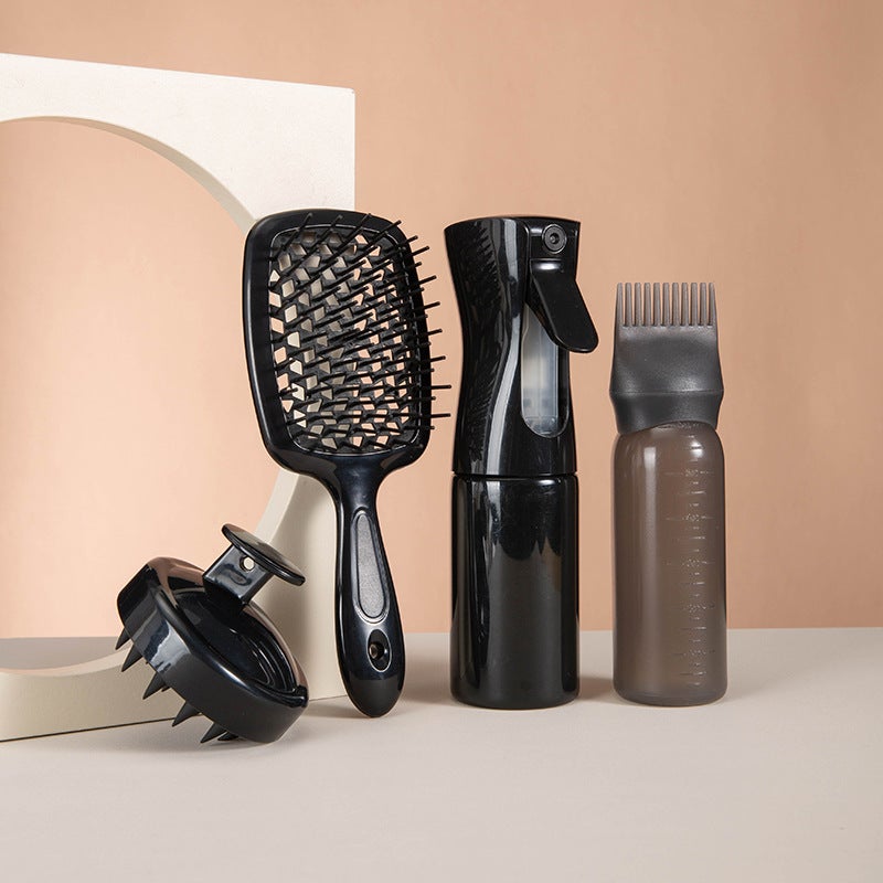 WU Best-Selling Spray Bottle Massage Hairbrush for Styling & Coloring - Women's Hair Volumizing Tool - Image 3