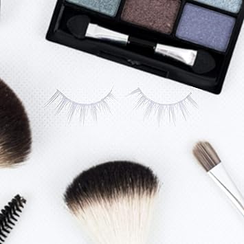 Kare Kind White False Eyelashes Lightweight and Natural Looking Fake Extensions Ideal for Cosplays Masquerades Costume Parties Photoshoots Easy to Apply 2 Pairs - Image 4