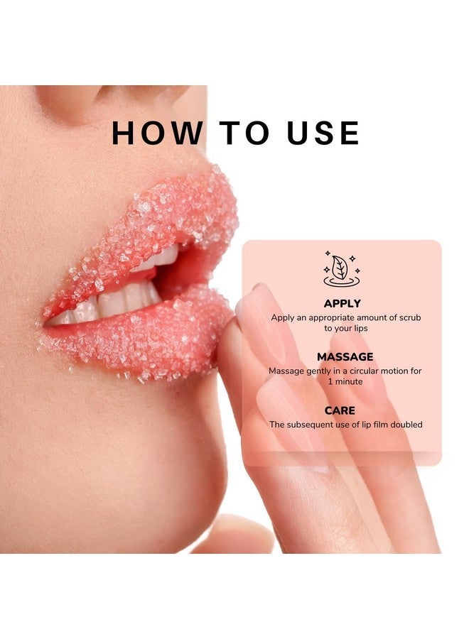 benatu Lip Mask & Scrub Set(Peach + Honey + Collagen), Overnight Moisturizer for Cracked & Dry Lips Care, Hydrating Plumper Kit, Sugar Exfoliator Gift for Women - Image 5