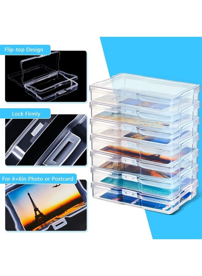 Geelin 30 Pcs Clear Photo Storage Boxes for 4" x 6" Pictures Transparent Photo Case Plastic Photo Organizers and Storage Photo Storage Containers Photo Keeper for Photo Picture Card, 6.7 x 4.7 x 1.2''  - Image 4