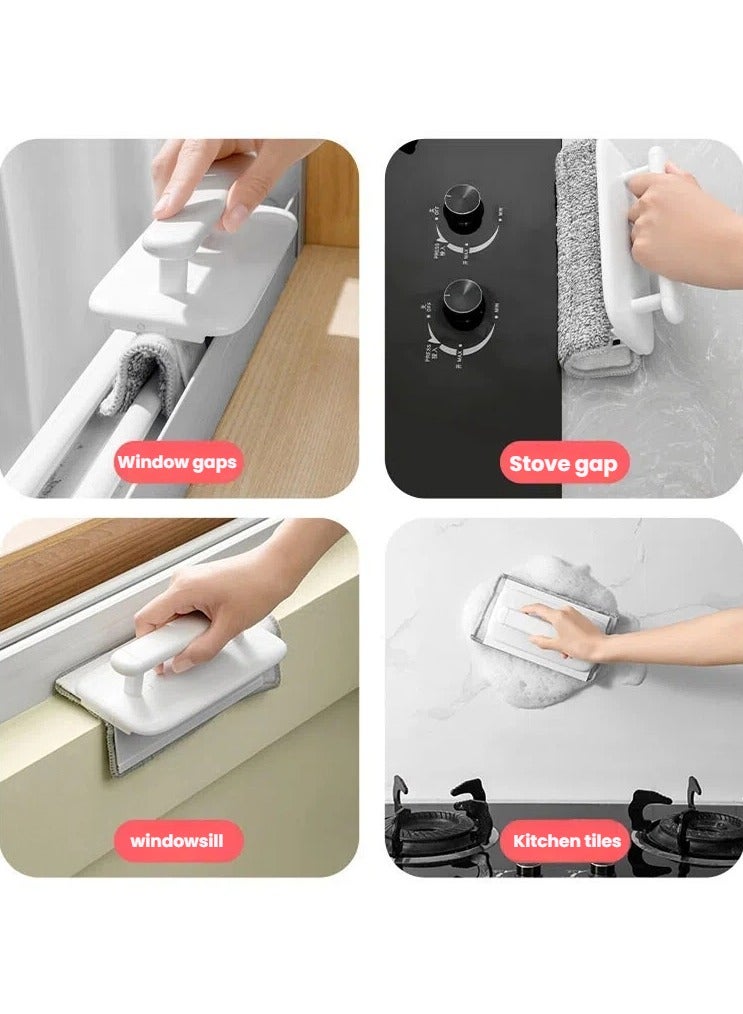 عام **طقم فرش تنظيف قابلة للإزالة للفتحات والنوافذ - مثالي لتنظيف عتبات النوافذ والزوايا الضيقة للأبواب والنوافذ** - Image 3