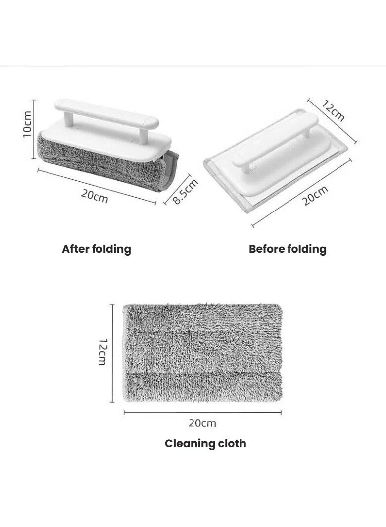 عام **طقم فرش تنظيف قابلة للإزالة للفتحات والنوافذ - مثالي لتنظيف عتبات النوافذ والزوايا الضيقة للأبواب والنوافذ** - Image 4