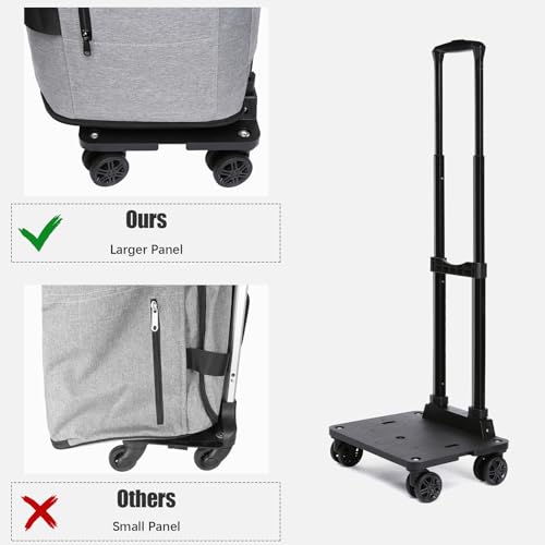 Bukere Rolling Garment Bag, Travel Garment Duffle Bag with Wheels, Carry on 3 in 1 Suit Luggage Bag with Detachable Trolley for Men Women Business Weekender - Image 3